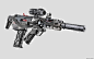 3 Barrel PDW concept, Alex Khaliman | Snowtiger : concept practice