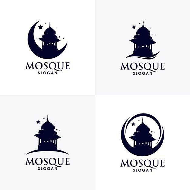 清真寺建筑艺，logo标志矢量图素材