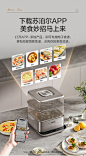 N+DESIGN 恩佳设计 | SUPOR 苏泊尔多功能电蒸锅 - 普象网
