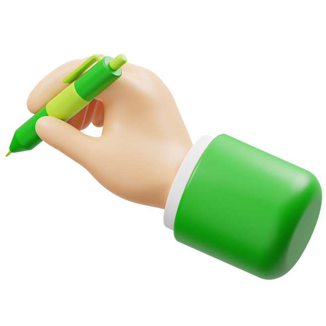 Hand Holding Pen