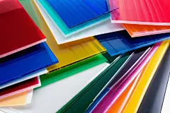 透明彩色方形工艺展示板亚克力板摄影图图片
