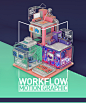 The Art of Motion Graphic Workflow : I would like to introduce our motion graphic workflow to the world with this design! Have fun guys!!