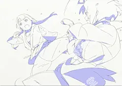 n08 日式少女线稿 动漫可爱少女人物线稿素材参考资料-淘宝网