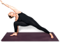 aerobics yoga pose