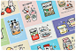 盒装明信片包邮零食加油站手绘零食卡通动物创意学生小清新卡片-淘宝网