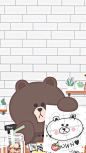 Line Friends 布朗熊 ➕ 可妮兔