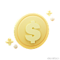 9132427_金融货币业务现金金钱3D图标 finance currency business cash money icon