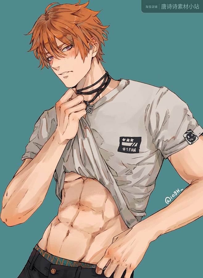 M260 1O8K 插画 二次元 少年 ...