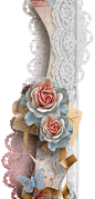 欧式奢华古典复古相框纹理花卉照片手账装饰免抠PNG图案 (4)