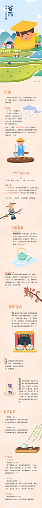 「黄油二十四节气 x 二十四插画师」今日谷雨
插画师：@腿兔 ​​​​ 