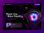 Virtual Reality hero section by Phenomenon Studio on Dribbble Typographic Portrait, Beautiful Web Design, Digital Creative Agency, Studio Layout, Virtual Studio, Application Design, Pattern Illustration, Design Development, Resident Evil
