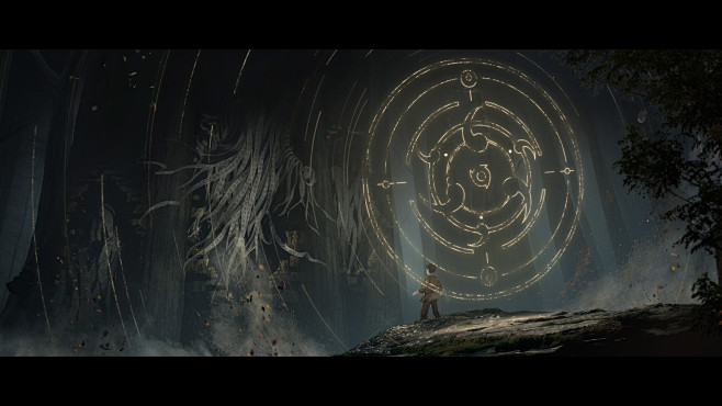 “Tree Ghost” Key Art, Mobai Li : 为电影《晴雅集》做的前期“树妖”的概念设计，后来剧情修改，没有在影片中出现 ...