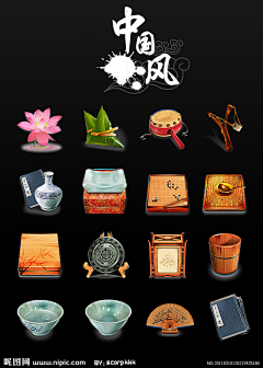 茶细细采集到B-中国风功能图标