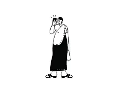 手绘家居办公人物插画设计