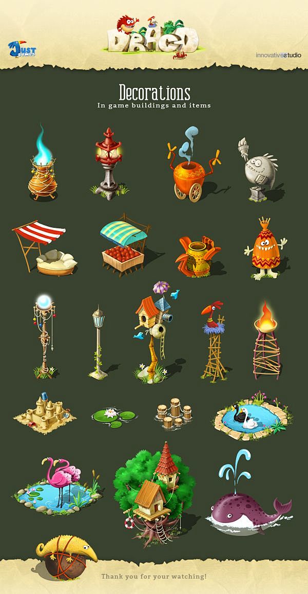 Decorations: In game...