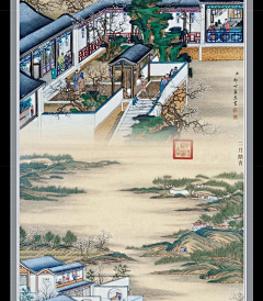 风吹见月明采集到工笔画，荷花