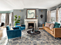 Inspiration for a mid-century modern living room remodel in New York