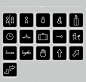 Wayfinding | Signage | Sign | Design 简洁线条黑白经典商场卫生间楼宇标识
