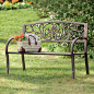 38 Backyard Bench IdBenches can also be elegant and simple. Here is an example of a simple metal bench with a touch of design flair. This is the type of bench that would fit well at home, in any yard or park.eas - Wayfair: 