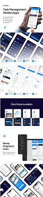 任务管理移动应用程序UI套件 