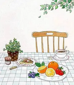 生活就是一茶一饭一副好心情！_插画贴图屋吧_百度贴吧
