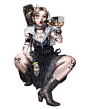 General 1621x2048 artwork women white background simple background bottles alcohol food Jack Daniel's brand Heart (Tattoo) open mouth vampires fantasy girl blonde looking at viewer inked girls tattoo