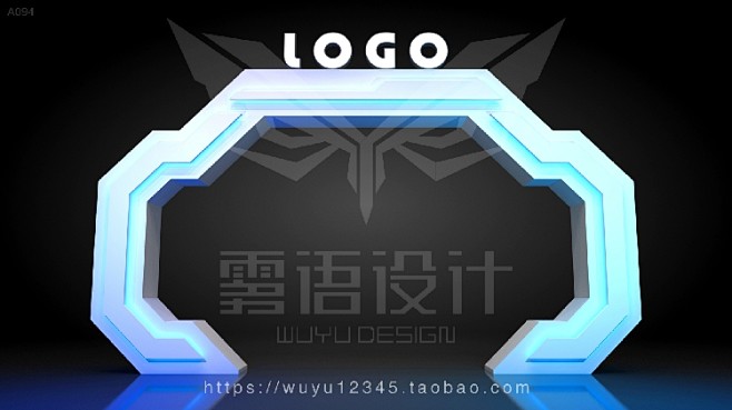 3D模型MAX源文件 门头设计活动设计美...