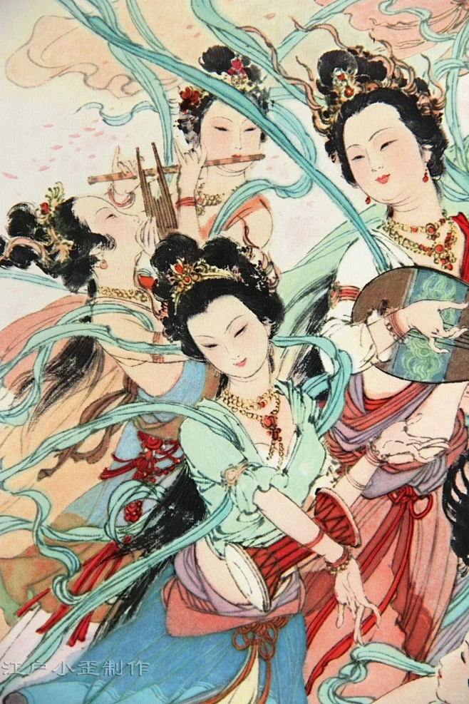 华三川画的神仙美女图-花瓣网