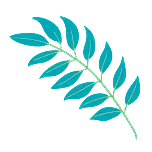 秋天叶子绿扁平可爱动态贴纸