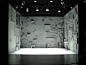 Complex walls, and dramatic lighting. A/simetrik.  Created by stage designer: Deb O http://debodesignstudio.com/home.html: