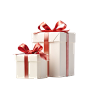 圣诞节日礼品盒子礼物蝴蝶礼结促销喜庆春节活动元素PNG免抠素材