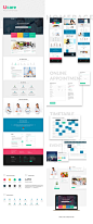 医学健康类响应式网页模版下载[PSD] #UI# #Web#