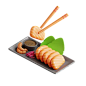 Sashimi 3D Icon