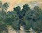 The Arm of the Seine, 1878 - 莫內 - WikiArt.org : www.wikiart.org