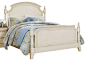 Homelegance Inglewood II Panel Poster Bed in Antique White - Eastern King traditional-panel-beds