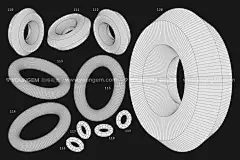 250抽象艺术潮流网格多边形3d三维立体几何图形海报设计矢量素材下载_颜格视觉