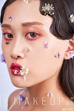 八爷的化妆造型作品《鲜花造型》