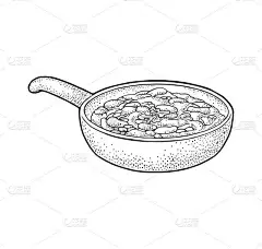 辣椒光脚在泛墨西哥的传统食品。矢量老式黑刻为菜单、 海报、 web 的插图。白色背景上孤立