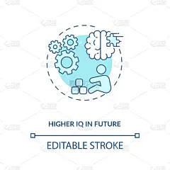 高智商的未来概念图标
