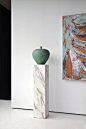 marble plinth || SHI PEDESTALS & AQUIFER VASE | 18KARAT |