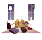 【美国插画师Pascal Campion 的插画作品欣赏】
插画师Pascal Campion是一位来自美国的自由插画师，这组作品是他对于幸福的理解。很好看很温馨的美式插画。