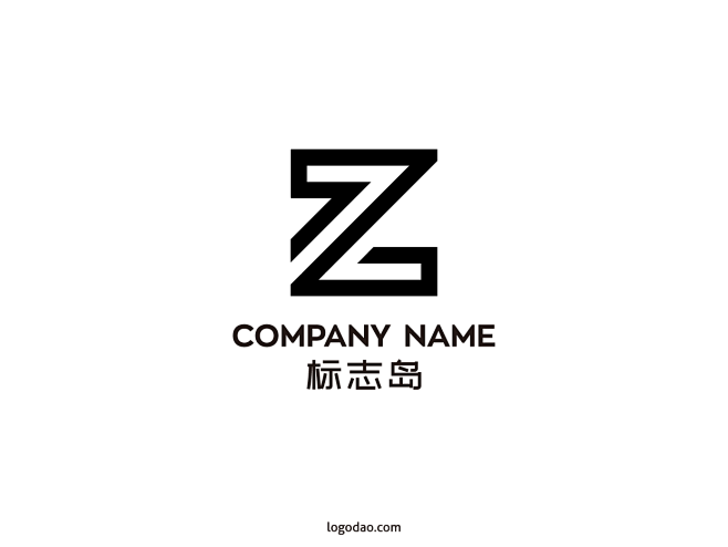 Z英文字母简约LOGO图案装饰设计Z英文...