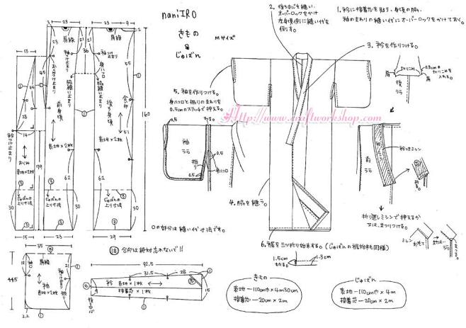 【贴图】和服做法图纸_日本文化吧_百度贴...