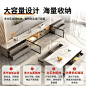 电视柜现代简约家用客厅小户型茶几组合2023新款落地岩板电视机柜-tmall.com天猫