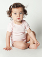 Infant Baby Rib Short Sleeve One-Piece: 