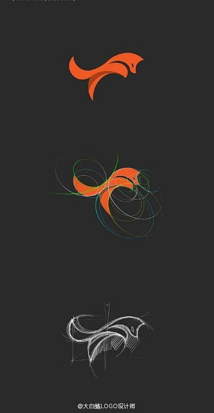 分享一组知名logo设计尺规作图，不容错过！#LOGO设计#-花瓣网