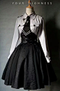 military Lolita——军装风lolita洋装，也被称为军lo，是一种融入了军装元素的帅气中性风格，主要借鉴近现代以来的欧美军装制式。
#lolita#服装设计 #时装设计细节# ​​​​
