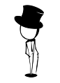 Umbrella Man : Just a simple character design I did as a personal signature or logo.