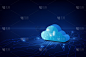 abstract cloud technology system sci fi design con