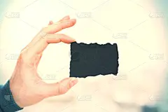 黄色,名片,侧面视角,留白,水平画幅,指甲,符号,白人,男商人,特写